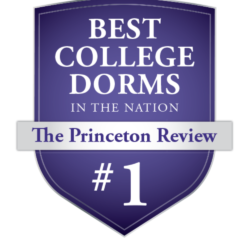 Princeton Review Badge Best College Dorms High Point University